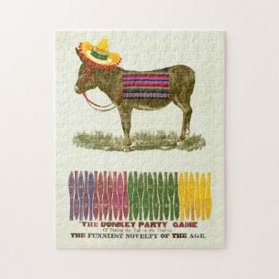 Button des Schwanzes auf dem Donkey Puzzle