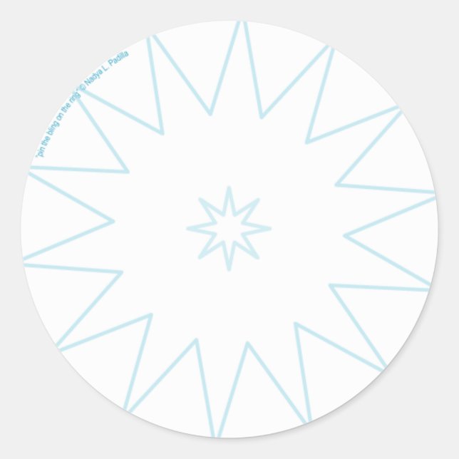 * Button des Spiels auf dem Ring * BRAUTPARTY Runder Aufkleber (Vorderseite)