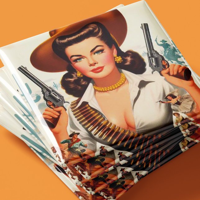 Button des Vintagen Westerns Magnet (Von Creator hochgeladen)