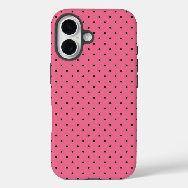 Button Dot Pink Case-Mate iPhone Hülle (Rückseite)