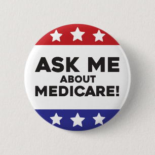 Button „Fragen Sie mich über Medicare“ - Gesprächs