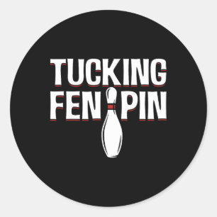 Button für Bowling Runder Aufkleber