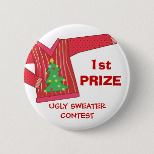 Button für den 1. Preis für den Ugly Sweaters Ho