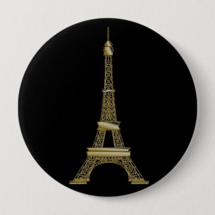 Button für den französischen Black & Gold Eiffel T