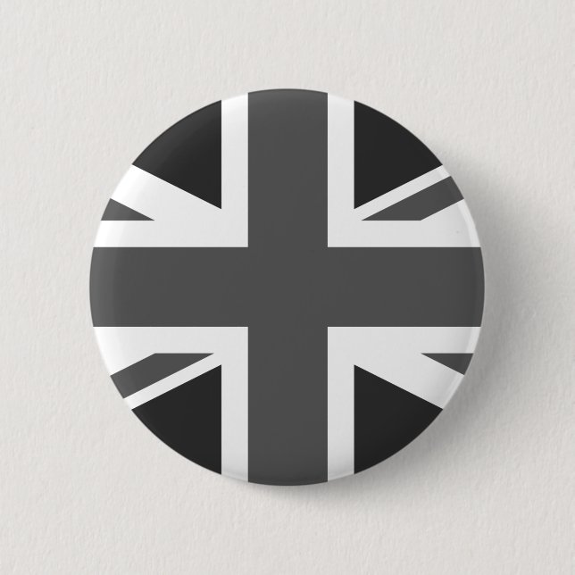 Button für die Britische Flagge von Black Union Ja (Vorderseite)