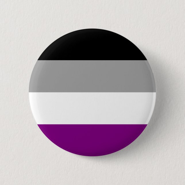 Button für die Flag-Schaltfläche für den asexuelle (Vorderseite)