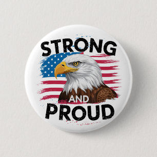 Button für die Flagge des amerikanischen Adlers au
