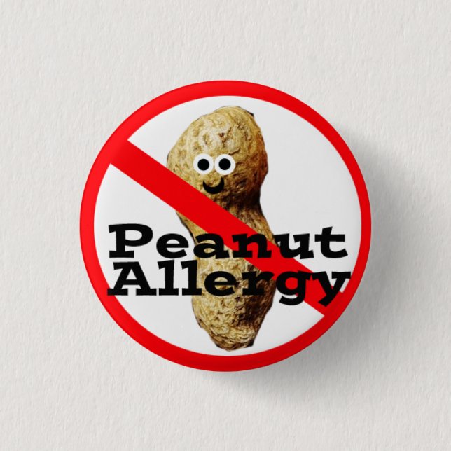 Button für Peanut-Allergie (Vorderseite)