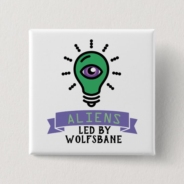 Button für Scrimo Team-Außerirdischen (Vorderseite)