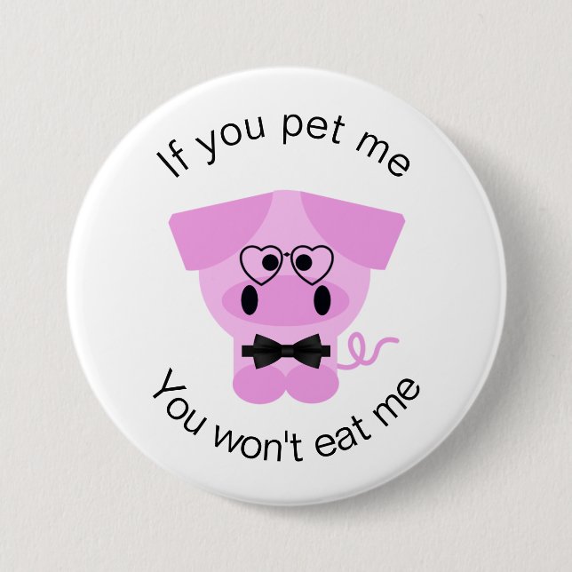 Button für süße Tier-Rechte (Vorderseite)