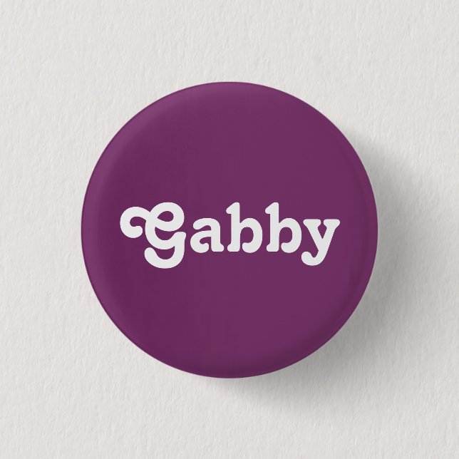 Button Gabby (Vorderseite)