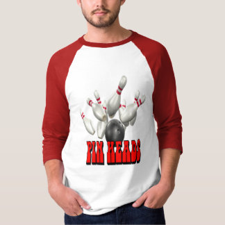 Button geht Bowling voran T-Shirt