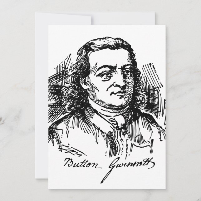 Button Gwinnett (Vorderseite)