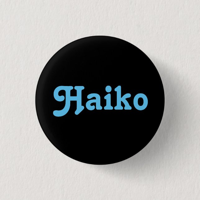 Button Haiko (Vorderseite)