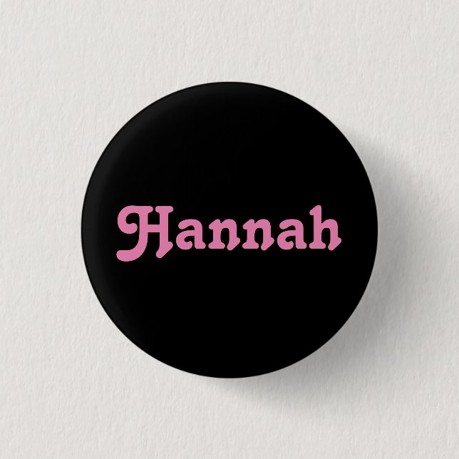 Button Hannah (Vorderseite)