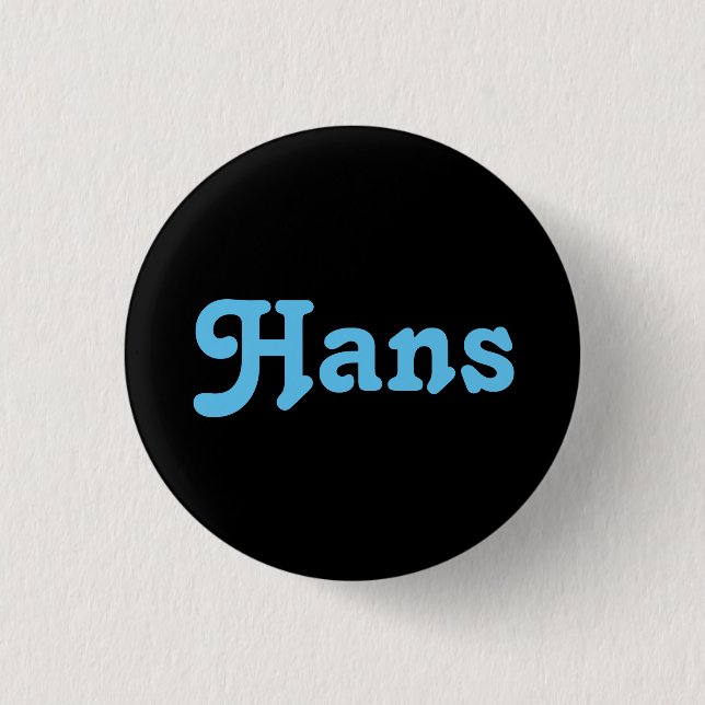 Button Hans (Vorderseite)
