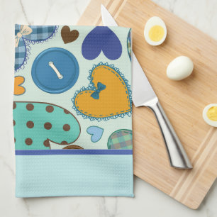 Button Hearts Geschirrtuch