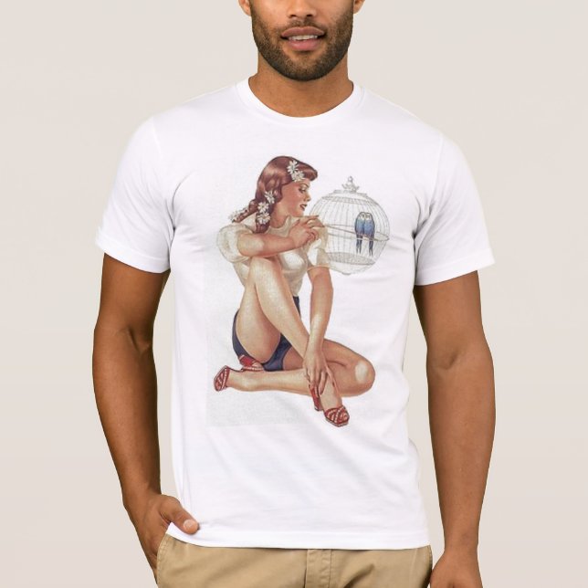 Button herauf Mädchen T-Shirt (Vorderseite)