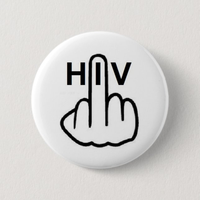 Button HIV Gedreht (Vorderseite)