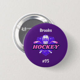 Button Hockey Geber - Personalisiert - Name hinzuf