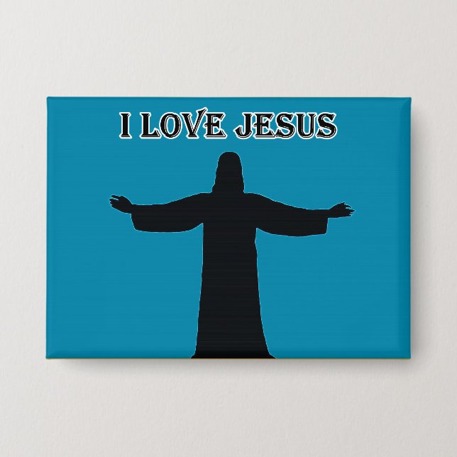Button  i love jesus (Vorderseite)