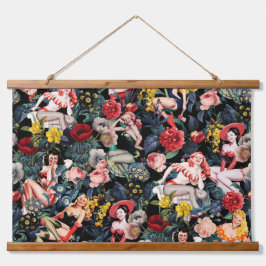 BUTTON III WANDTEPPICH MIT HOLZRAHMEN