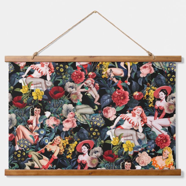 BUTTON III WANDTEPPICH MIT HOLZRAHMEN (Vorne)