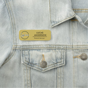 Button-Imitate für kundenspezifische Logomitarbeit Namensschild