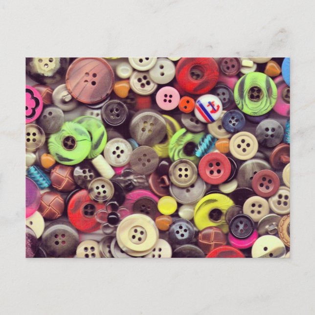 Button Jar Autopsy Postcard Postkarte (Vorderseite)