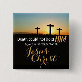 Button Jesus Christ Cross Auferstehung Button