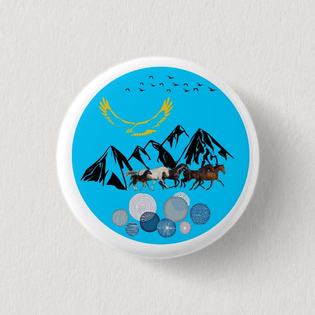 Button Kasachstan (Vorderseite)