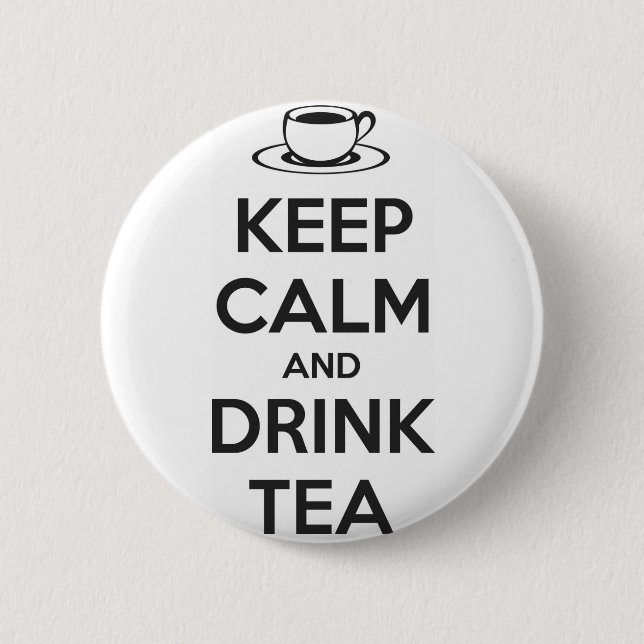 Button Keep Calm and Drink Tea (Vorderseite)