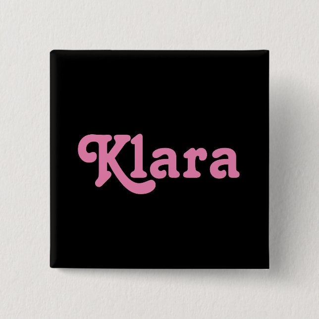 Button Klara (Vorderseite)