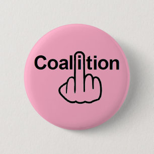 Button-Koalition Gedreht Button