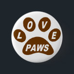 Button-Liebe Paws Brown Button<br><div class="desc">Button-Liebe Paws Brown</div>