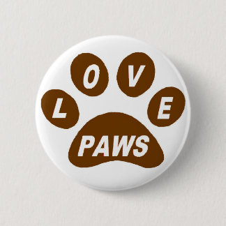 Button-Liebe Paws Brown Button