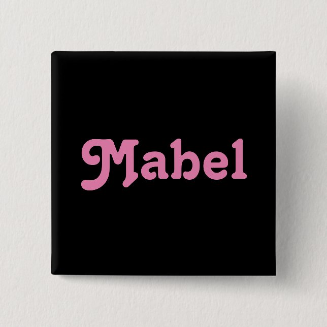 Button Mabel (Vorderseite)
