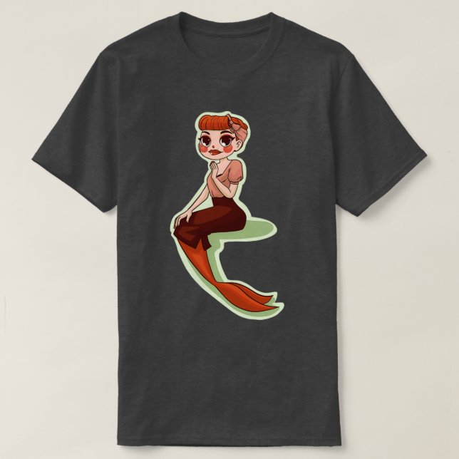 Button - Meerjungfrau 2 T-Shirt (Design vorne)