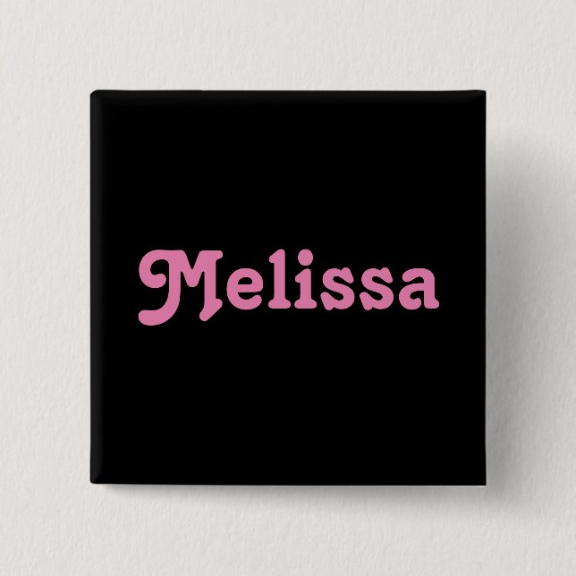 Button Melissa (Vorderseite)
