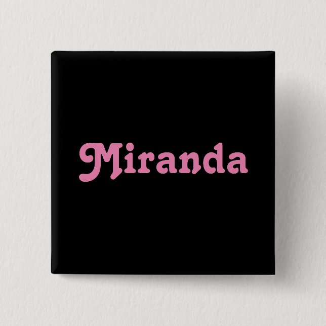 Button Miranda (Vorderseite)