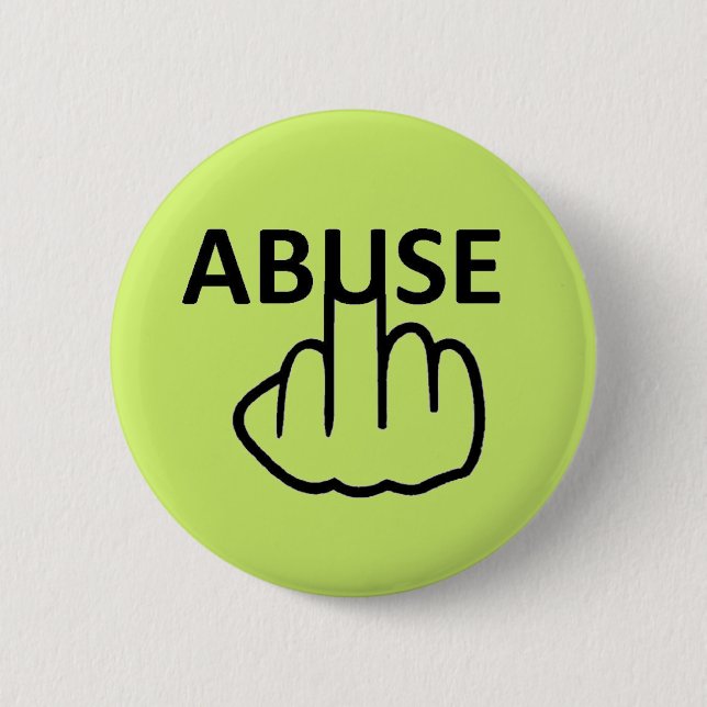 Button-Missbrauch Gedreht Button (Vorderseite)