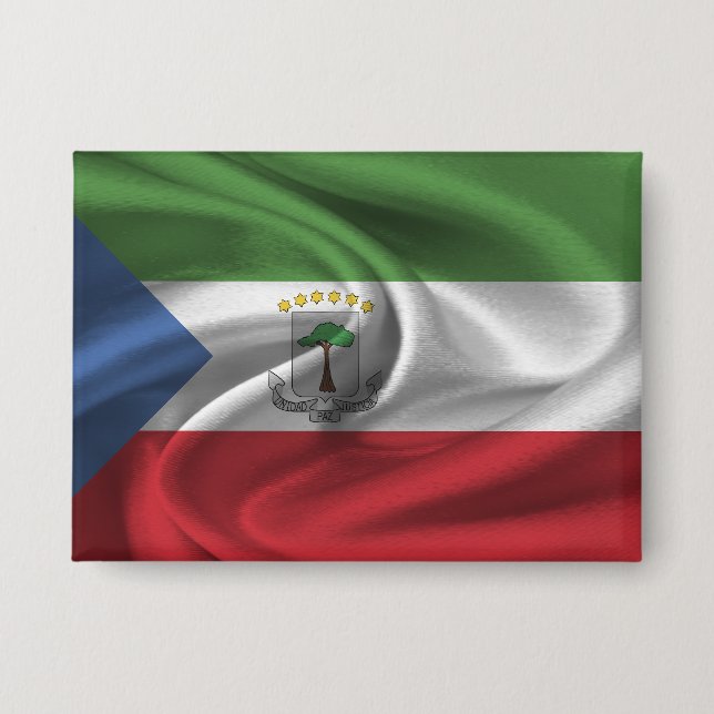 Button mit der Flagge von Äquatorialguinea (Vorderseite)