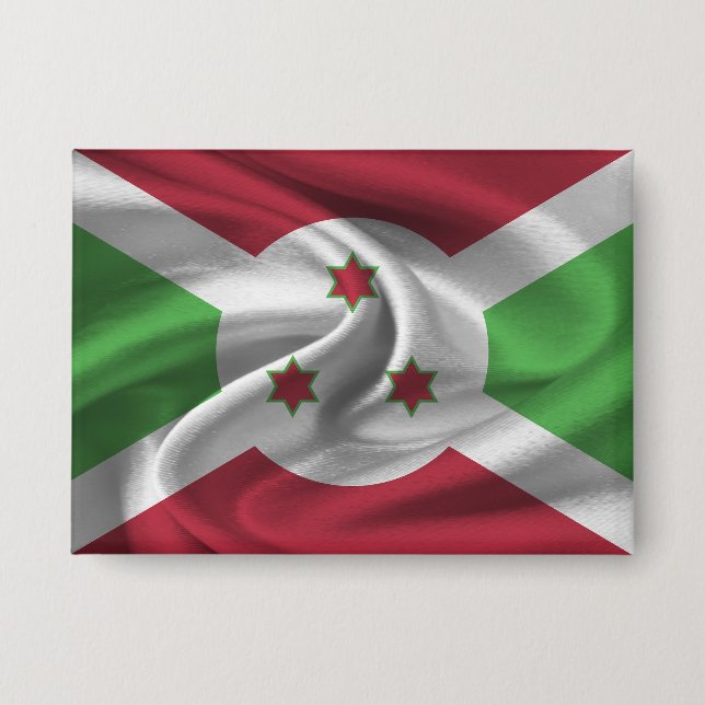 Button mit der Flagge von Burundi (Vorderseite)