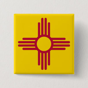 Button mit Flagge in New Mexico