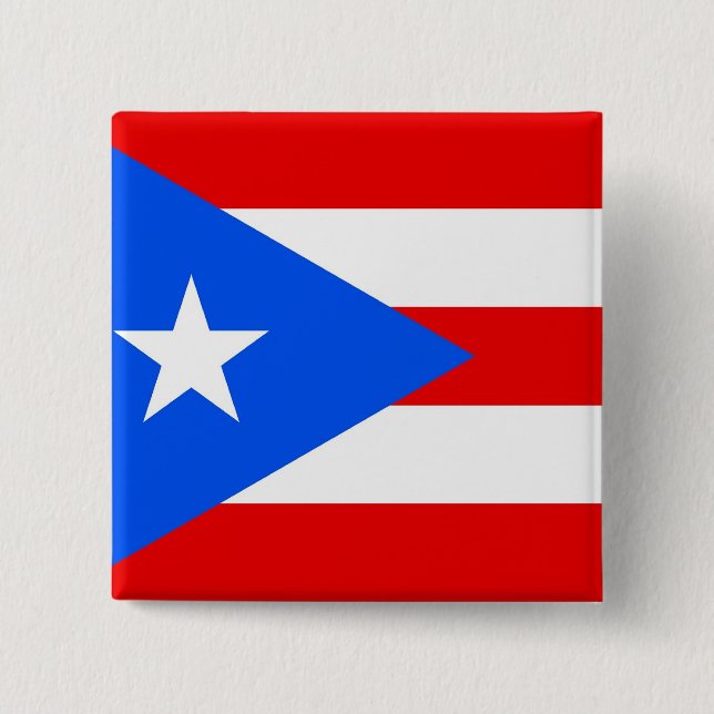 Button mit Flagge von Puerto Rico (Vorderseite)