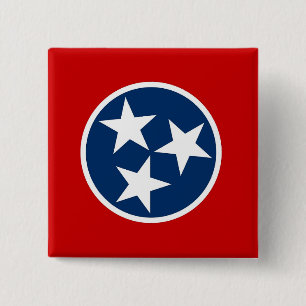 Button mit Flagge von Tennessee