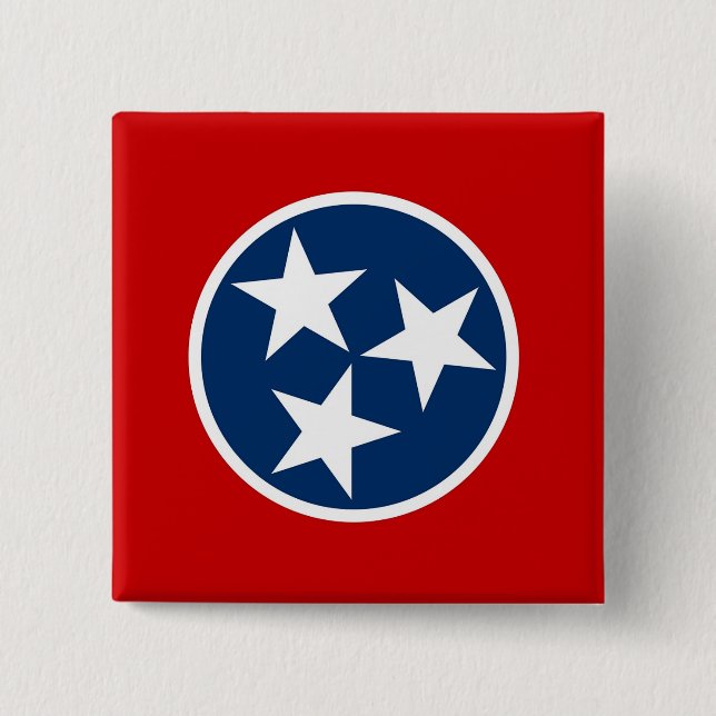 Button mit Flagge von Tennessee (Vorderseite)