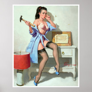 Button nach oben poster