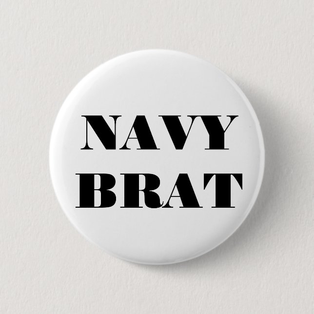 Button Navy Brat (Vorderseite)