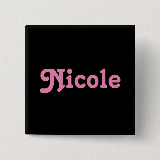 Button Nicole (Vorderseite)